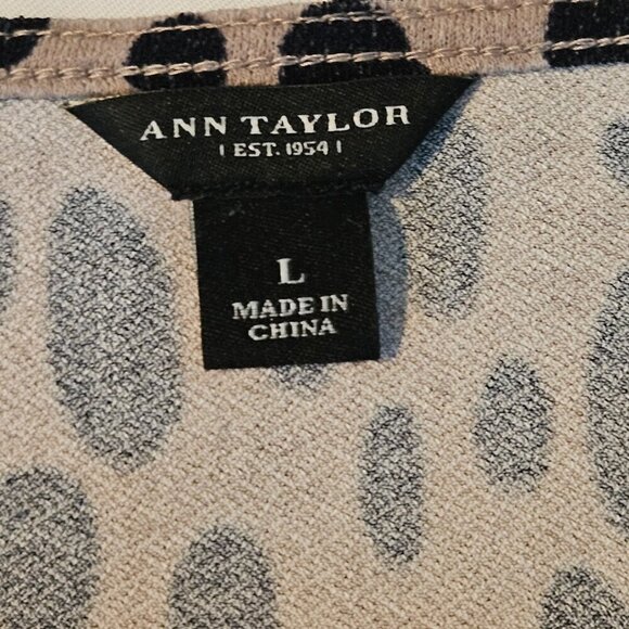 ANN TAYLOR Ocelot Leopard Print Adjustable Tie Waist Blouse Top - Picture 6 of 8